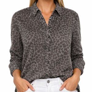 MONROW Mini Leopard Basic Shirt - Size XS